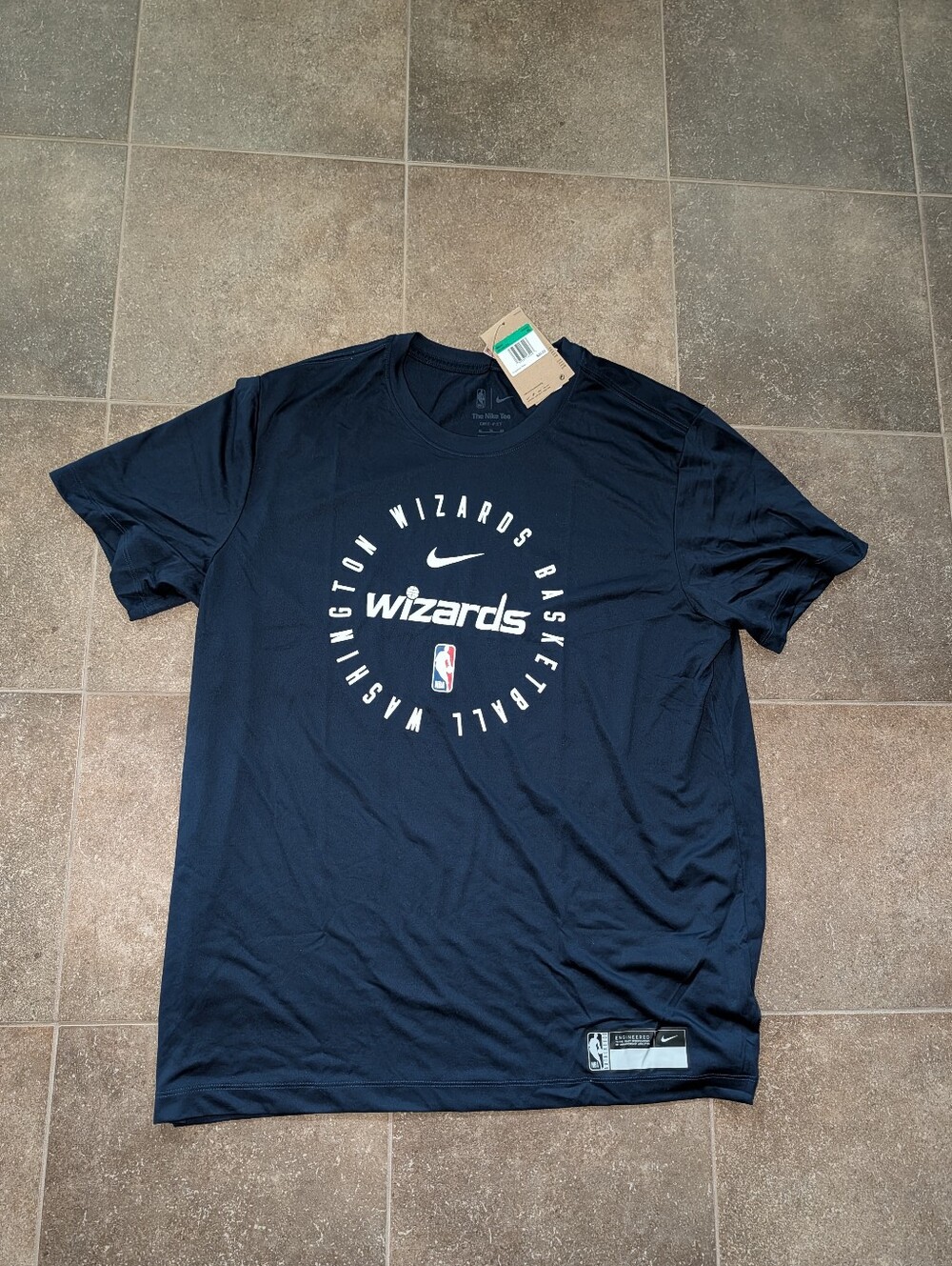 Nike Washington Wizards NBA Short Sleeve dri fit practice Shirt DSWT XL